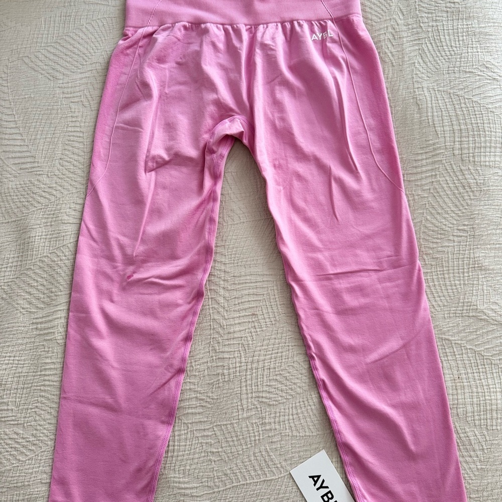 AYBL Baby Pink Empower Seamless Leggings